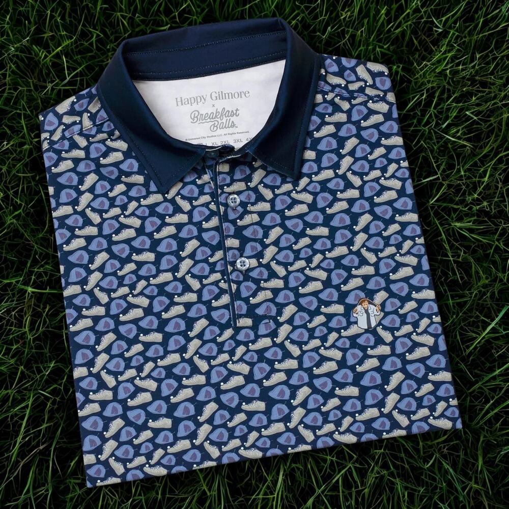 RSVLTS Happy Gilmore Nail Comes Out Next Week Polo Shirt XL Golf NWOT